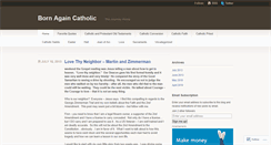 Desktop Screenshot of bornagainnewcatholic.wordpress.com