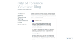 Desktop Screenshot of cityoftorrancevolunteerblog.wordpress.com