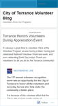 Mobile Screenshot of cityoftorrancevolunteerblog.wordpress.com