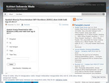 Tablet Screenshot of kabinetindonesiamuda.wordpress.com