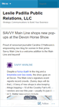 Mobile Screenshot of lesliepadillapublicrelations.wordpress.com