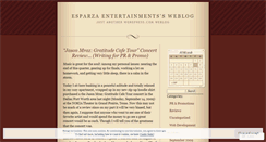 Desktop Screenshot of esparzaentertainments.wordpress.com