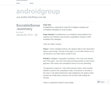 Tablet Screenshot of androidgroup.wordpress.com