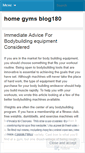 Mobile Screenshot of homegymsblog180.wordpress.com