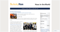 Desktop Screenshot of haasintheworld.wordpress.com
