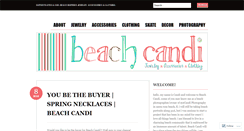 Desktop Screenshot of beachcandi.wordpress.com