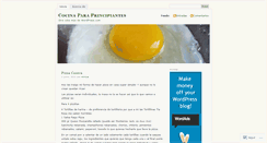 Desktop Screenshot of cocinaparaprincipiantes.wordpress.com