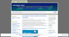 Desktop Screenshot of fightbacktcnj.wordpress.com