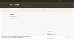Desktop Screenshot of hossainhere.wordpress.com