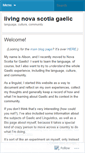 Mobile Screenshot of livinggaelic.wordpress.com