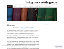 Tablet Screenshot of livinggaelic.wordpress.com