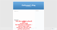Desktop Screenshot of olafkoeppl.wordpress.com