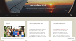 Desktop Screenshot of normalbeautiful.wordpress.com