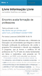 Mobile Screenshot of livreinformacaolivre.wordpress.com