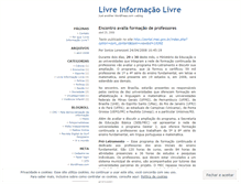 Tablet Screenshot of livreinformacaolivre.wordpress.com