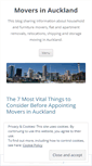Mobile Screenshot of moversinauckland.wordpress.com
