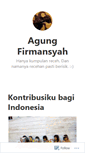 Mobile Screenshot of agungfirmansyah.wordpress.com
