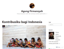 Tablet Screenshot of agungfirmansyah.wordpress.com