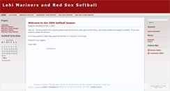 Desktop Screenshot of lehisoftball.wordpress.com