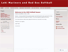 Tablet Screenshot of lehisoftball.wordpress.com