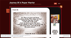 Desktop Screenshot of journeyofaprayerwarrior.wordpress.com