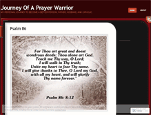 Tablet Screenshot of journeyofaprayerwarrior.wordpress.com