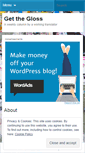 Mobile Screenshot of getthegloss.wordpress.com