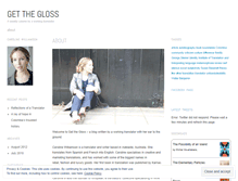 Tablet Screenshot of getthegloss.wordpress.com