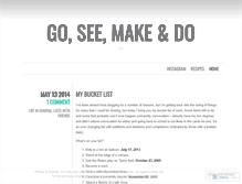 Tablet Screenshot of goseemakeanddo.wordpress.com