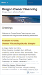 Mobile Screenshot of oregonownerfinancing.wordpress.com