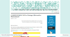 Desktop Screenshot of elleisforlove.wordpress.com
