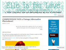 Tablet Screenshot of elleisforlove.wordpress.com