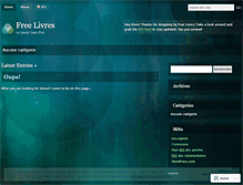 Tablet Screenshot of freelivres.wordpress.com