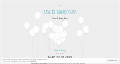 Desktop Screenshot of docs.bancdebinarydemo.wordpress.com