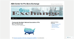 Desktop Screenshot of centerforprobono.wordpress.com