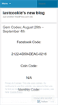 Mobile Screenshot of lastcookieblog.wordpress.com