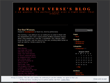 Tablet Screenshot of perfectverse.wordpress.com