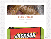 Tablet Screenshot of makethings.wordpress.com