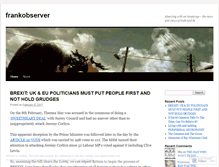 Tablet Screenshot of frankobserver.wordpress.com