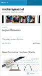 Mobile Screenshot of michereprachel.wordpress.com