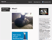 Tablet Screenshot of chezcat1970.wordpress.com