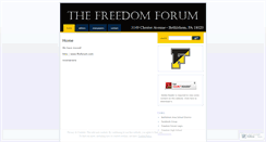 Desktop Screenshot of freedomforum0910.wordpress.com