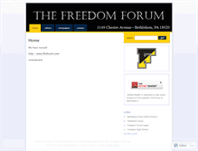 Tablet Screenshot of freedomforum0910.wordpress.com