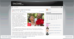 Desktop Screenshot of primeexample.wordpress.com