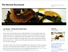 Tablet Screenshot of normalgourmand.wordpress.com
