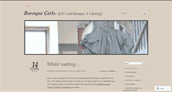 Desktop Screenshot of baroquegirls.wordpress.com