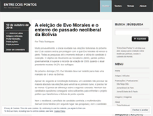 Tablet Screenshot of entredoispontos.wordpress.com