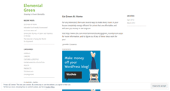 Desktop Screenshot of elementalgreen.wordpress.com
