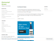 Tablet Screenshot of elementalgreen.wordpress.com