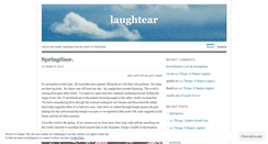 Desktop Screenshot of laughtear.wordpress.com